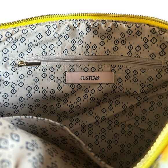 Just Fab Yellow Lemon Clutch Bag EUC - Picture 3 of 3